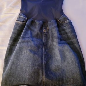 Denim Maternity Skirt